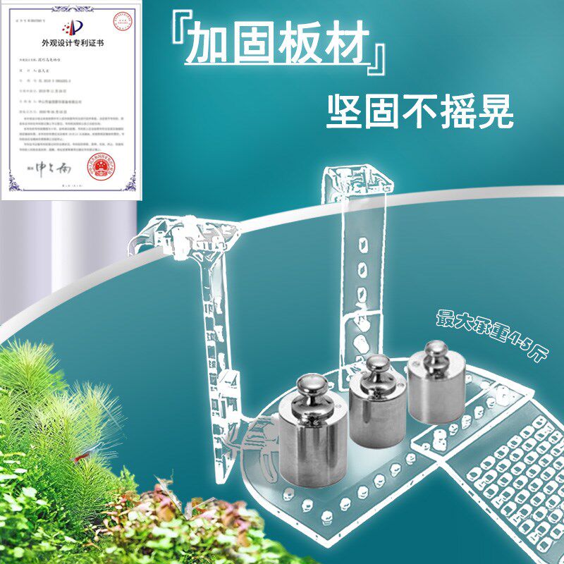 圆形陶瓷缸乌龟晒台爬台挂钩爬架亚克力晒背台大乌龟爬梯爬坡浮岛