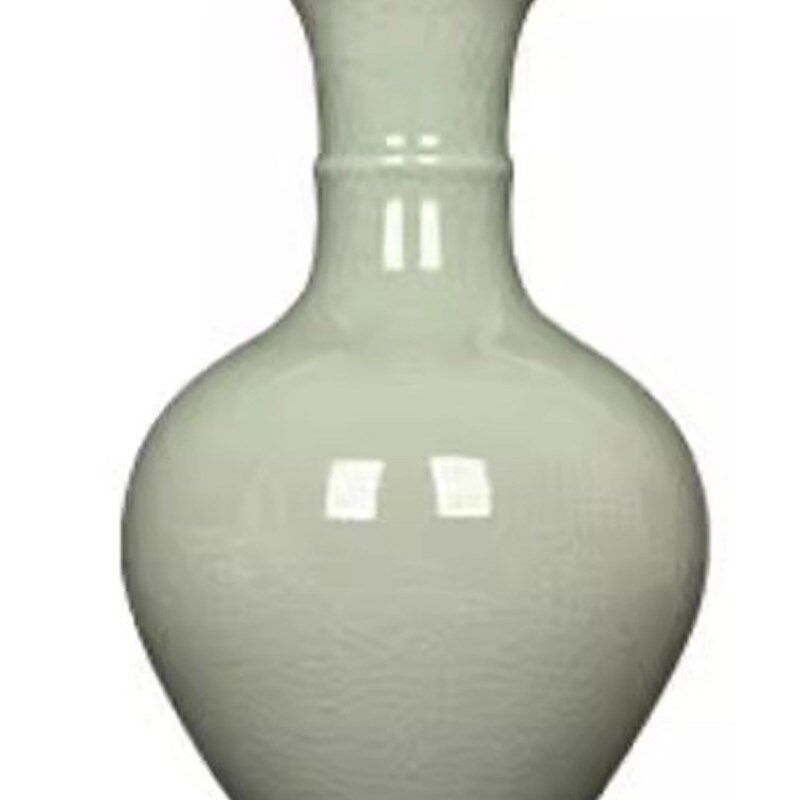 Lareey陶瓷器青瓷花瓶景德镇仿古中式客厅插花装饰品家居瓷瓶摆件
