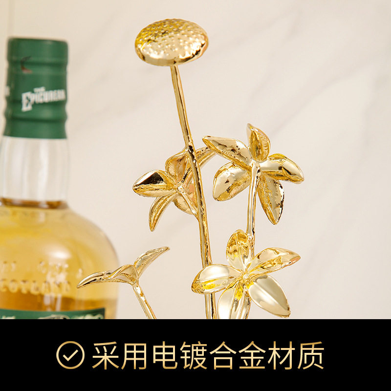 家居轻奢玄关酒柜工艺品摆饰欧式美式电视柜酒柜软装高端样板房装