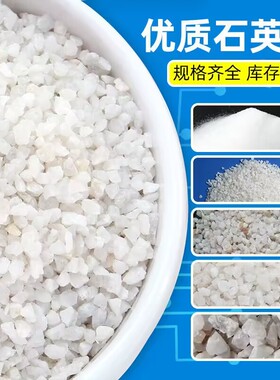 江西石英砂颗粒白沙水处理过滤净水造景灰缸画画细沙子纯白色