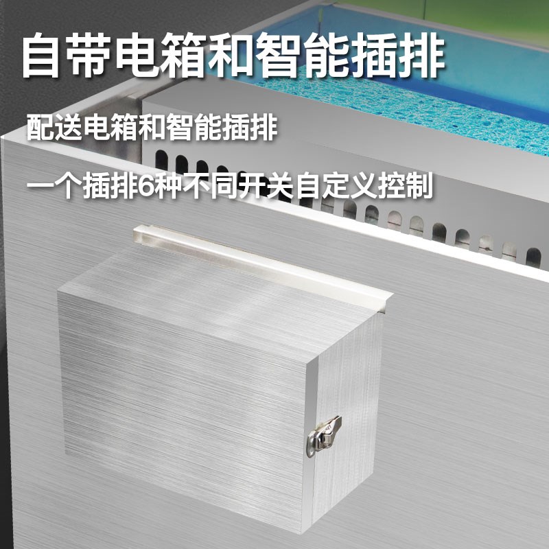 鱼池水循环净化系统户外锦鲤池过滤箱静音增氧大水泵不锈钢过滤器