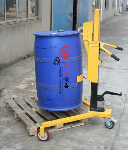 促销液压油桶车堆高提升叉车托盘DT350B铁塑料搬运装卸车350kg