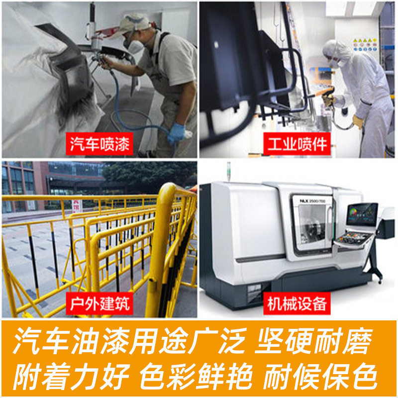 汽车油漆成品漆专用原厂金属烤漆珍珠白黑修补翻新改色整车桶装2K