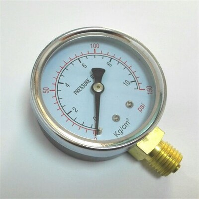 气压液压测量表 表盘直径60mm 压力10kg/cm2 150psi m14x1.5 y60