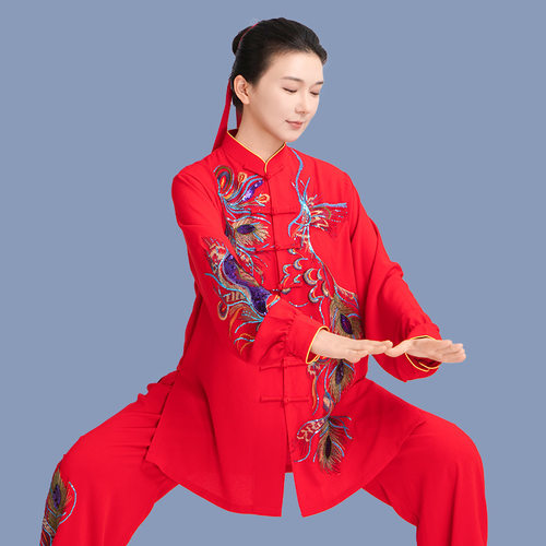 2026新款小和山太极服女高端洋气比赛表演太极拳练功服八段锦男春