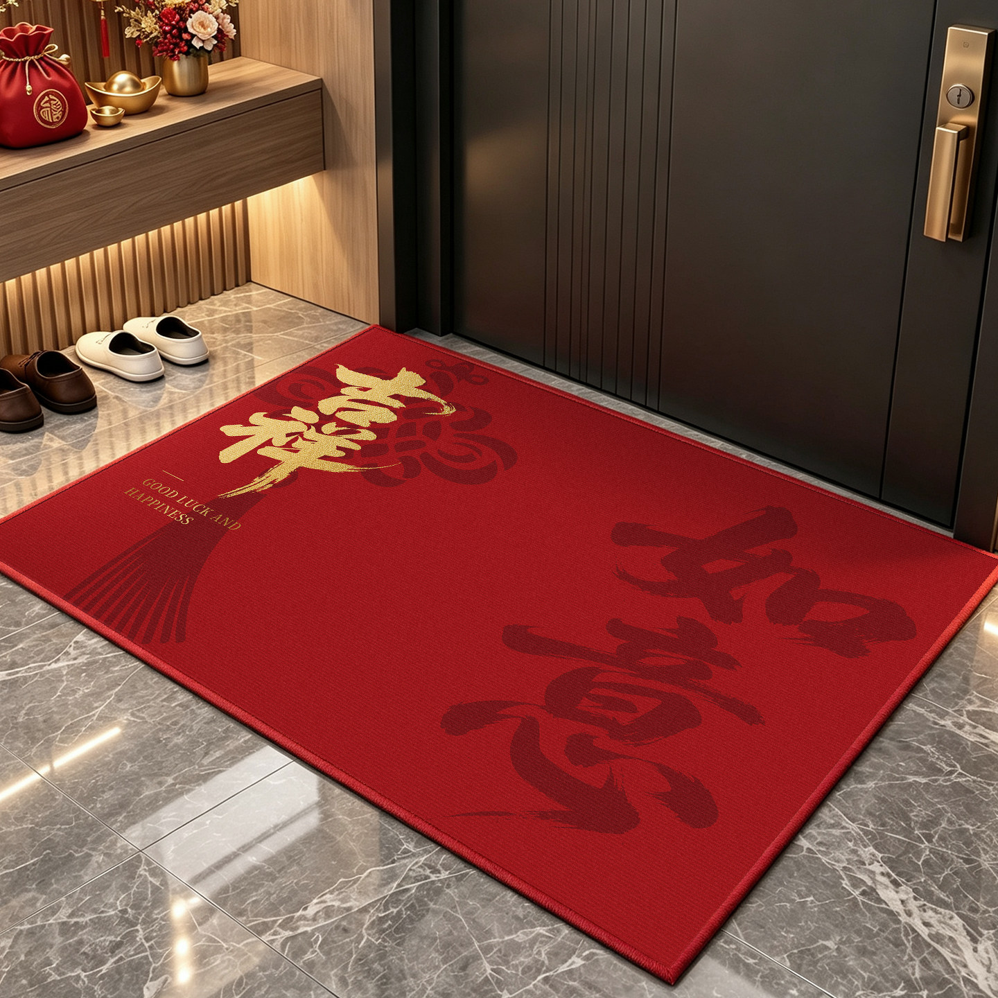 2026新款红色入户门垫防滑