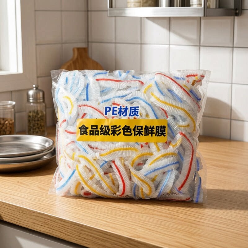 加厚保鲜膜罩食品级一次性保鲜膜套食品级保鲜袋松紧口通用保鲜袋
