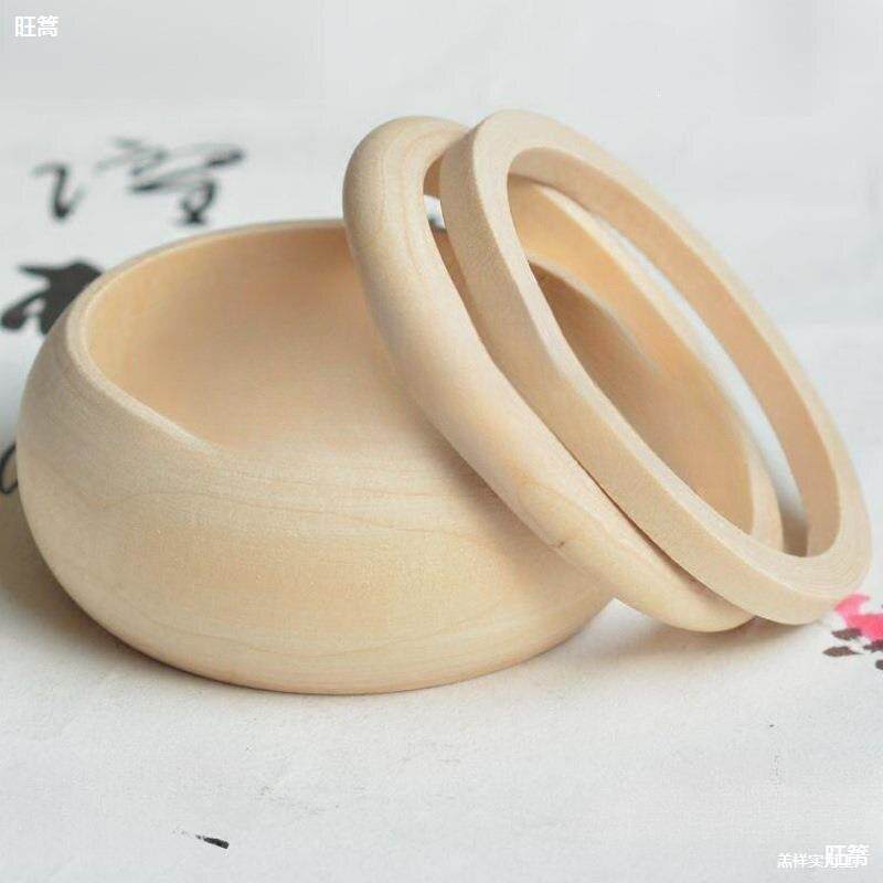 木胎漆器木质木手镯饰品木头环材料镯子细漆画胚圈漆艺配件毛