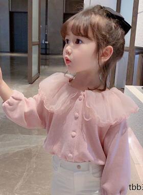 2025童装女童秋冬加绒长袖宝宝娃娃衫儿童卫衣打底衫小女孩上衣潮