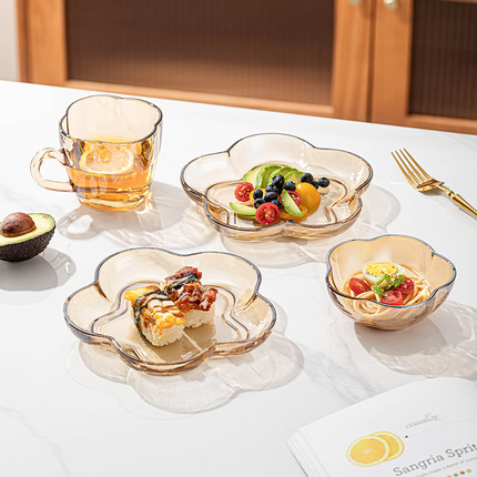 2024高颜值碗碟套装家用餐具套装高温碗具汤碗筷梅满幸福套餐系列