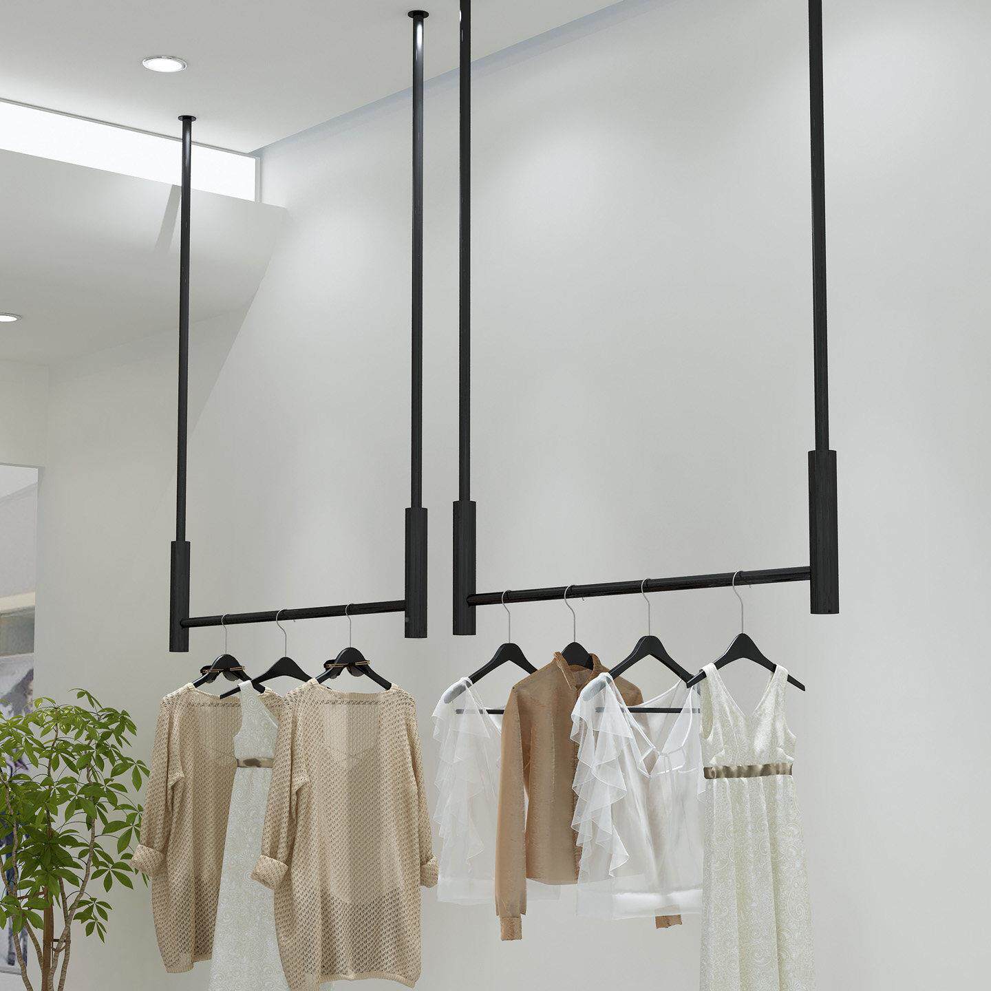服子装店专用展示架20250904吊架男装女装吊婚纱顶吊挂衣裤上墙悬