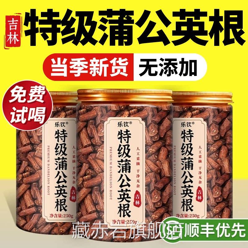 特级长白山干蒲公英根店天然纯野生中药材炒熟结茶正品官方旗舰zz