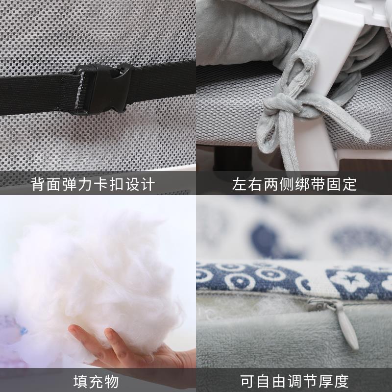 座椅腰靠坐垫靠背一体办公室椅子垫子屁垫坐靠护腰靠垫电脑椅垫厚