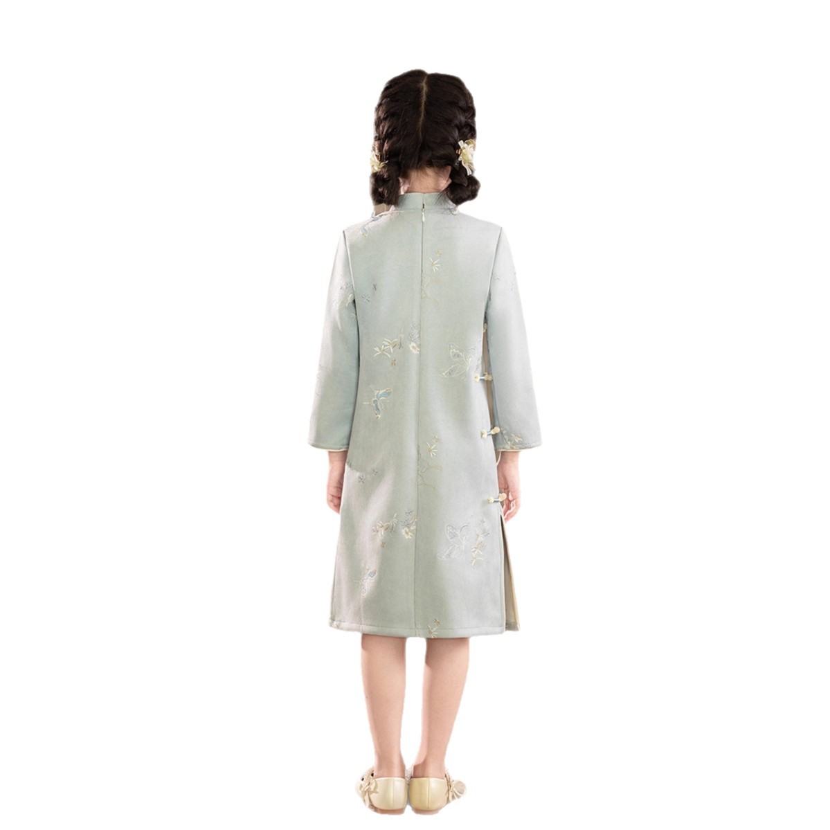 2026新款中式女童改良旗袍裙国风儿童亲子装旗袍母女旗袍连衣裙高图片