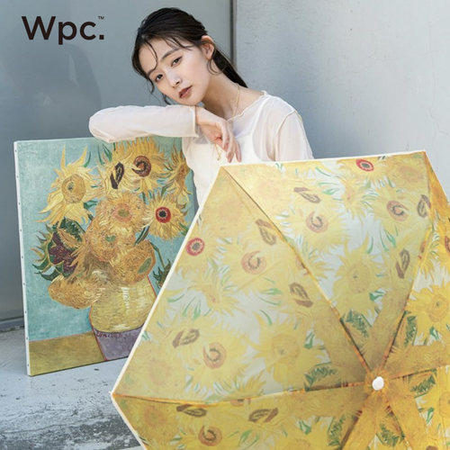 wpc雨伞梵高复古油画莫奈睡莲花园加大加厚长柄伞高颜值折叠雨伞