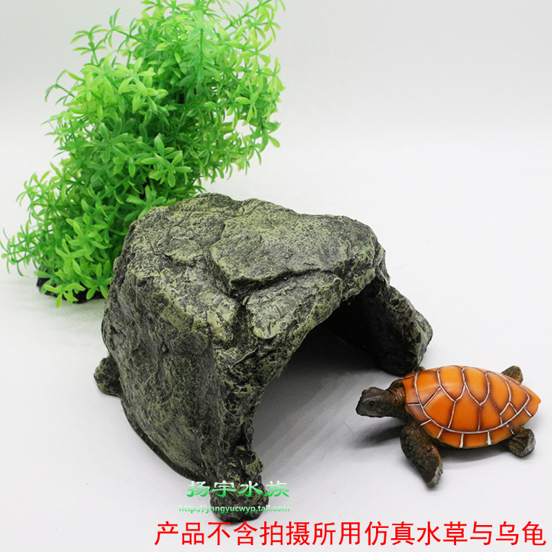 爬虫箱乌龟躲避屋洞穴陆龟岩石山洞晒台爬坡爬宠乌龟窝