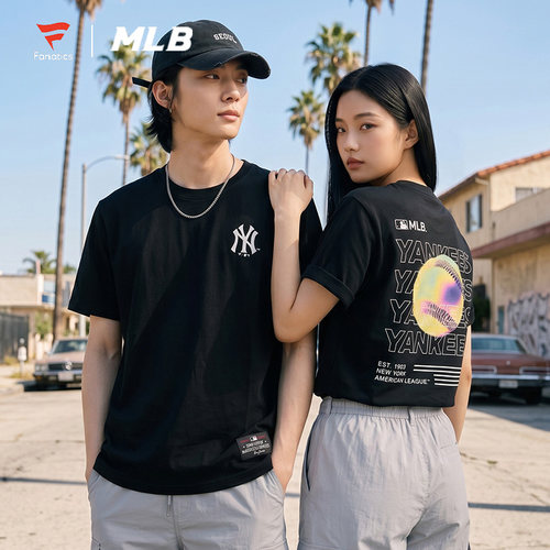 MLBxFANATICS联名短袖T恤男女