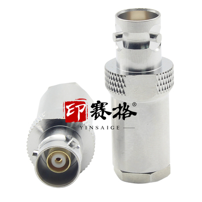 BNC三同轴连接器 BNC母头三同轴1553B总线三卡口连接器TRB连接器
