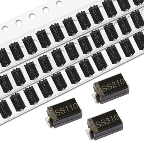 贴片肖特基二极管 SS110/210/310 SR1100/2100/3100 SMA DO-214AC