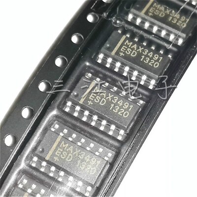5只 MAX3491 MAX3491ESD贴片SOP-14脚集成块接口芯片收发器ic