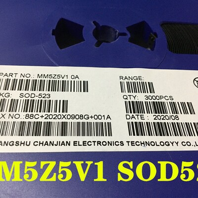 BZT52C5V1S 丝印W8 5.1V SOD523/SOD323/SOD123 贴片稳压二极管