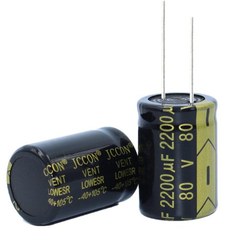 80v2200uf JCCON长寿命频低阻音响功放电源铝电解电容  22x30