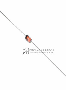 直插稳压二极管 BZX55C5V1 DO-35 5.1V/0.5W 玻璃管 整包500个价