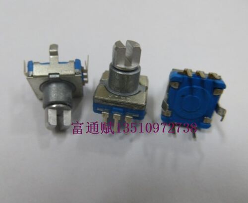 优质XLEE 国产 编码器EC11-30点15脉冲电位器带开关9.8MM半轴现货