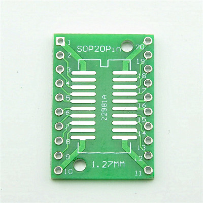 转接板 SOP20 SSOP20 TSSOP20 贴片转直插DIP 0.65/1.27mm