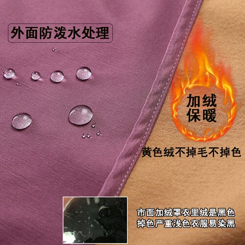 加绒罩衣女加厚冬季长袖围裙家用厨房防水防油大人时尚工作服定制
