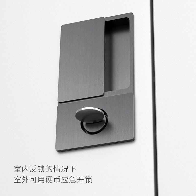 平开门锁隐形门锁新款设计极简推拉门木门幽灵门无把手口袋门锁