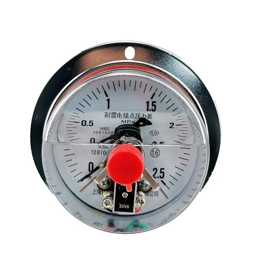 YNXC100ZT轴向带边耐震电接点压力表 25mpa 40mpa60mpa耐振油压表