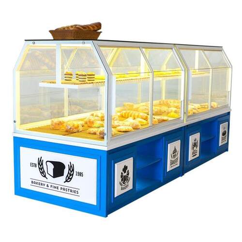 实木面包柜面包展柜展示柜蛋糕模型柜中岛柜边柜铁艺面包货架
