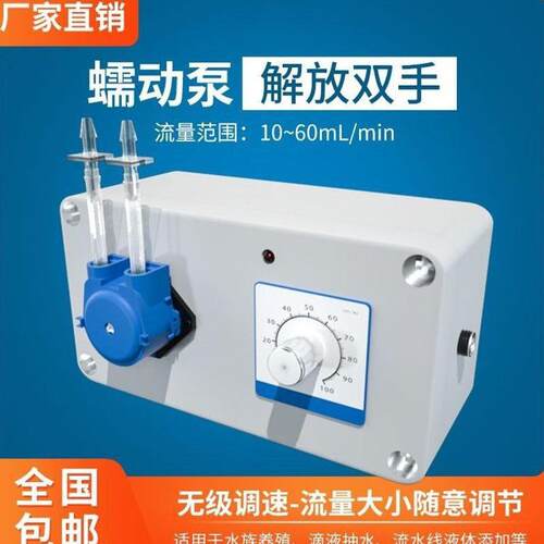 220V可调蠕动泵微型水泵家用小型静音自吸泵直流抽水泵 12V