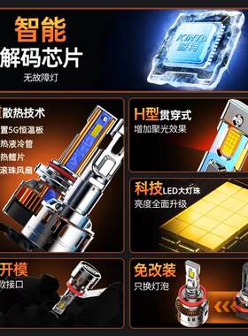 适用16-22款奇瑞瑞虎X3PLUS汽车LED大灯远光近光车灯前雾灯3X专用