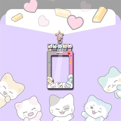 ITZY 亚克力钥匙扣 卡通相框钥匙圈 小卡收纳挂件 卡套 明星周边