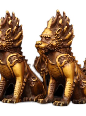 纯铜神兽獬豸摆件室内律师办公室摆设家居装饰品开业礼品乔迁瑞兽