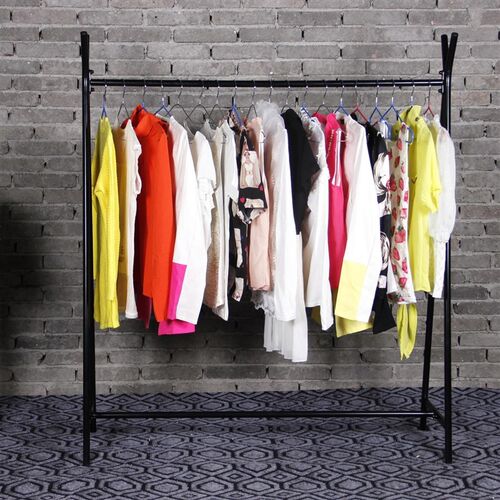 服装店展示架落地式纳米金色女装店货架中岛童装专用网红陈列架挂