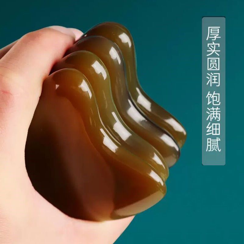牛角拨筋棒按摩板面部美容专用背按摩穴位棒