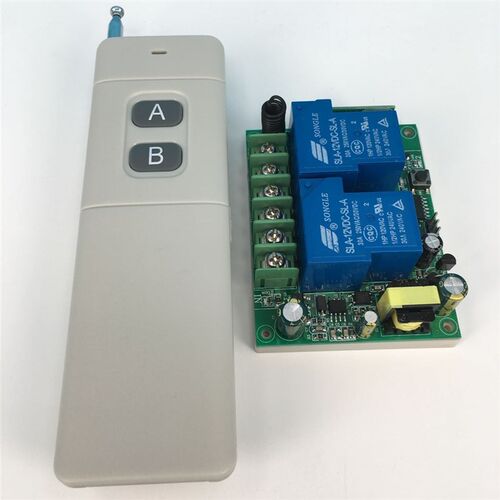 包邮220V30A大功率无线遥控开关输出带电水泵灯具喇叭控制器器