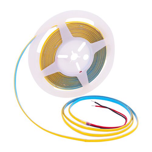 5MM宽cob灯带自粘超薄12V低压柔性软灯条装饰橱柜线型灯24V480灯