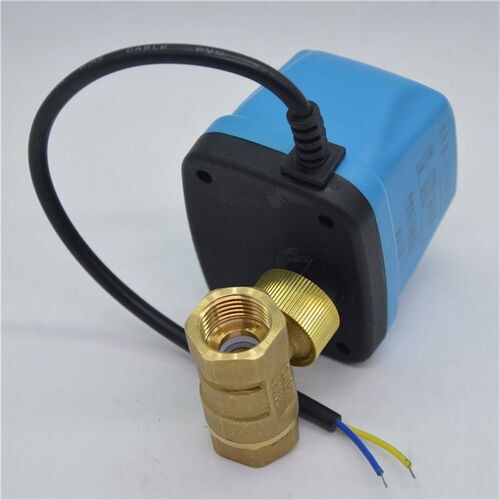 电动二三通球阀 二线微型电动阀门 AC220V 1224V DN15 常闭电磁阀
