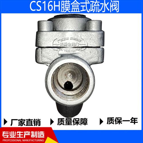 CS16H丝口膜盒式疏水阀铸钢蒸汽DN20 25 32 40 50