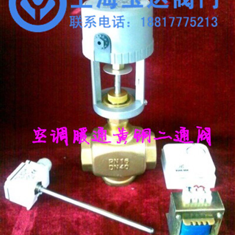 VG3000 空调暖通黄铜电动二通阀 比例积分电动调节阀 DN25-DN65