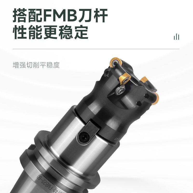 数控圆鼻铣刀盘R5R6抗震加硬钢件平面加工中心刀柄刀盘圆刀片EMR
