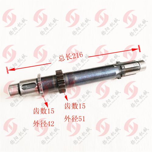 南京四机ZN3050/Z3040 齿轴 540101 齿数15/15 长度216 钻床配件