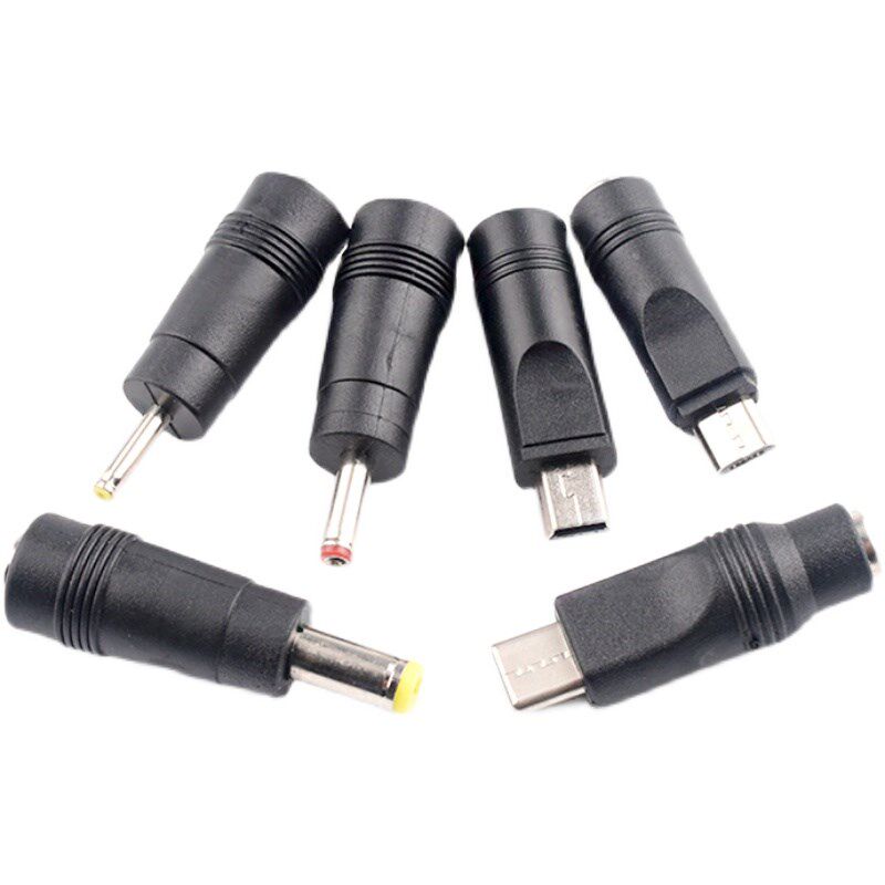 DC5.5*2.1转Mini/MicroUSB/TYPEC/2.5*0.7/3.5*1.35电源转接头
