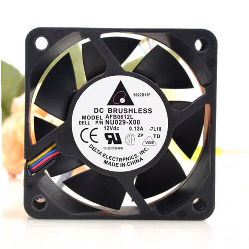 台达6025 AFB0612L 12V 0.12A 6CM大风量温控静音4线机箱风扇显卡