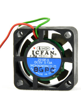 原装ICFAN 2510F-5 5v 0.13A/0.12A静音超小2.5cm笔记本风扇