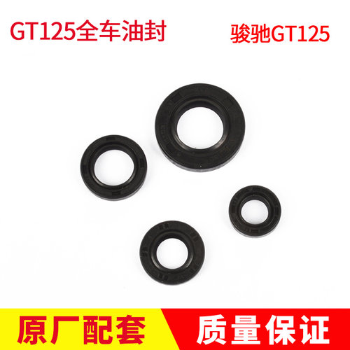 男装125摩托车骏驰GT125全车油封 QS125-5ABCEF发动机油封密封圈